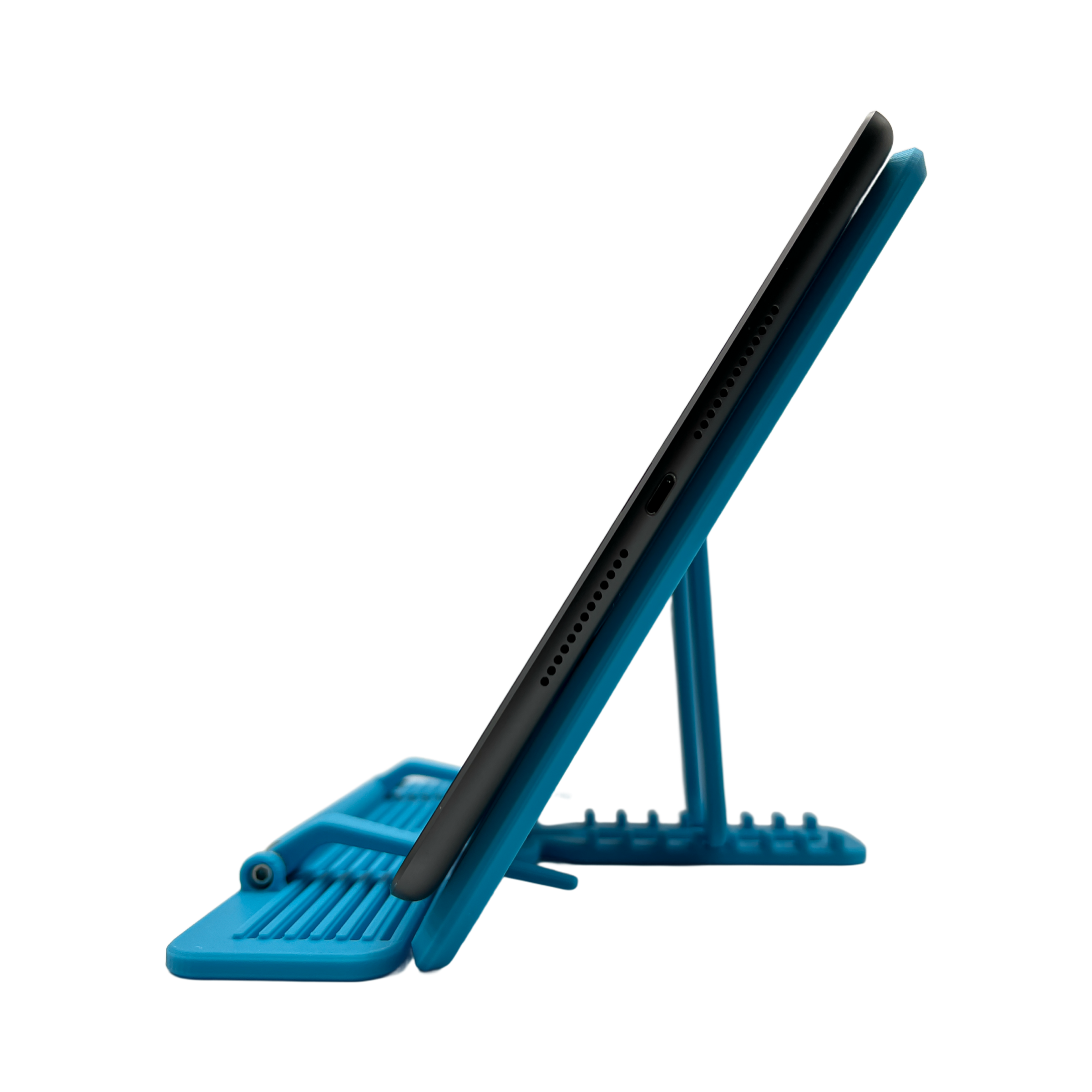 Buchständer weiß in der Seitenansicht